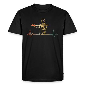 Violin Violinist Violinist - Men's Premium Organic T-Shirt - black - Front - Nico (187cm)