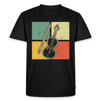 Violin Violinist Violinist - Men's Premium Organic T-Shirt - black - Front - Nico (187cm)