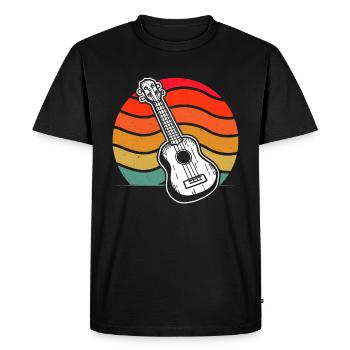 Ukulele Ukulele Player Ukulelist - Men's Premium Organic T-Shirt - black - Front - Nico (187cm)