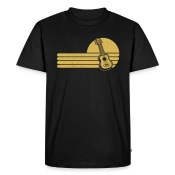 Ukulele Ukulele Player Ukulelist - Men's Premium Organic T-Shirt - black - Front - Nico (187cm)