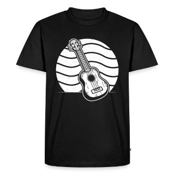 Ukulélé Joueur de ukulélé Ukuléléliste - T-shirt Premium bio Homme - noir - Devant - Nico (187cm)