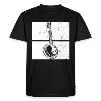 Banjo Banjo player Banjoist - Men's Premium Organic T-Shirt - black - Front - Nico (187cm)