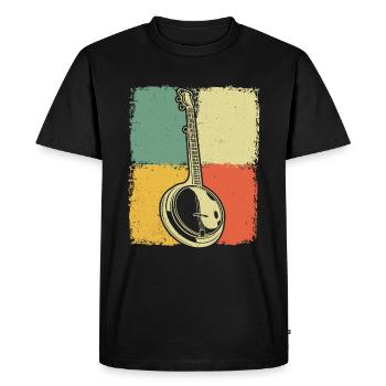Banjo Banjo joueur Banjoïste - T-shirt Premium bio Homme - noir - Devant - Nico (187cm)