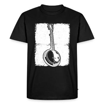 Banjo Banjo player Banjoist - Men's Premium Organic T-Shirt - black - Front - Nico (187cm)