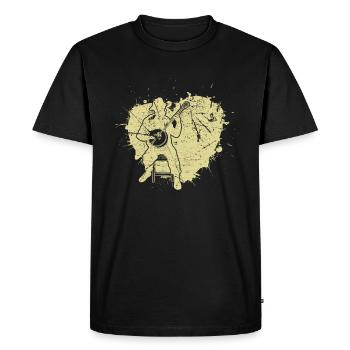 Banjo Banjo joueur Banjoïste - T-shirt Premium bio Homme - noir - Devant - Nico (187cm)