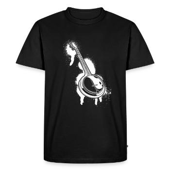Banjo Banjo joueur Banjoïste - T-shirt Premium bio Homme - noir - Devant - Nico (187cm)