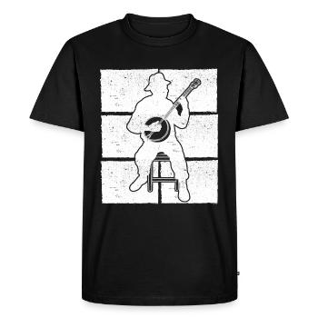 Banjo Banjo joueur Banjoïste - T-shirt Premium bio Homme - noir - Devant - Nico (187cm)