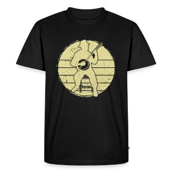 Banjo Banjo joueur Banjoïste - T-shirt Premium bio Homme - noir - Devant - Nico (187cm)