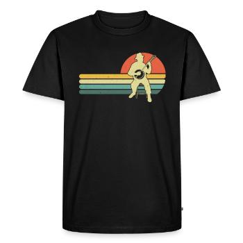 Banjo Banjo joueur Banjoïste - T-shirt Premium bio Homme - noir - Devant - Nico (187cm)