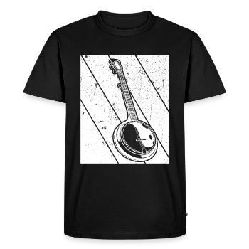 Banjo Banjo joueur Banjoïste - T-shirt Premium bio Homme - noir - Devant - Nico (187cm)