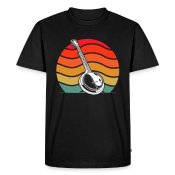 Banjo Banjo joueur Banjoïste - T-shirt Premium bio Homme - noir - Devant - Nico (187cm)