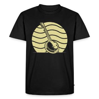 Banjo Banjo joueur Banjoïste - T-shirt Premium bio Homme - noir - Devant - Nico (187cm)