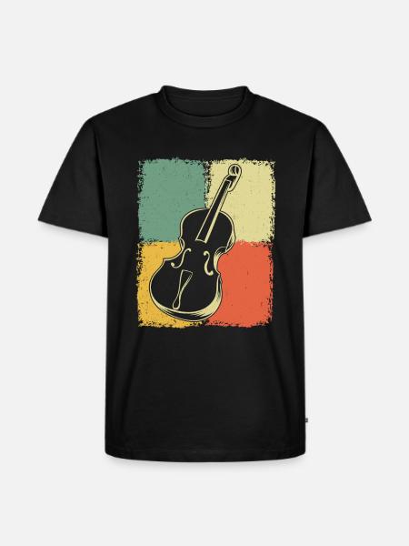 Cello Cellospieler Cellist - Männer Premium Bio T-Shirt - Schwarz