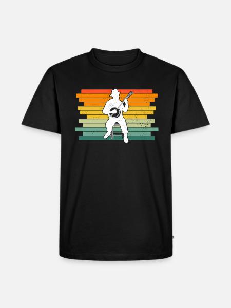 Banjo Banjo player Banjoist - Men's Premium Organic T-Shirt - black