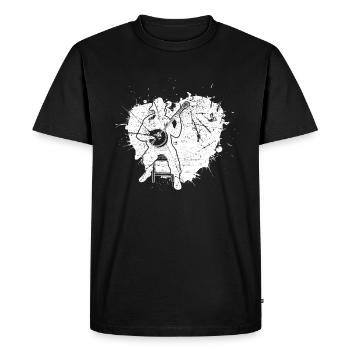 Banjo Banjo player Banjoist - Men's Premium Organic T-Shirt - black - Front - Nico (187cm)