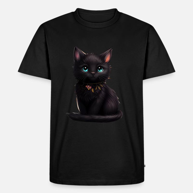 Katze Kätzchen Geschenk - Männer Premium Bio T-Shirt - undefined