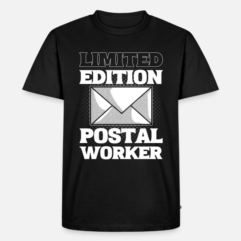 Drôle de postier - T-shirt Premium bio Homme - noir