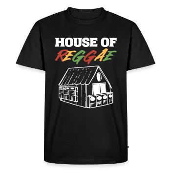 House of Reggae Musicians and Entertainers - Men's Premium Organic T-Shirt - black - Front - Nico (187cm)