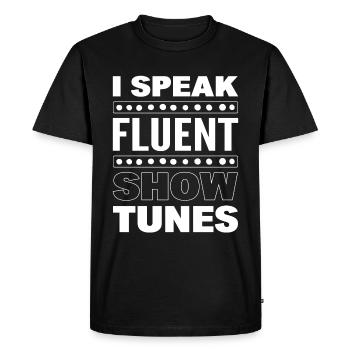 Broadway -Acteur musical ou interprète - T-shirt Premium bio Homme - noir - Devant - Nico (187cm)