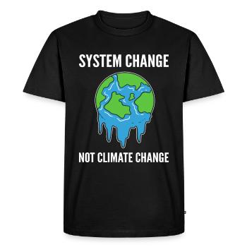 Citations sur le changement climatique Amoureux de la nature - T-shirt Premium bio Homme - noir - Devant - Nico (187cm)