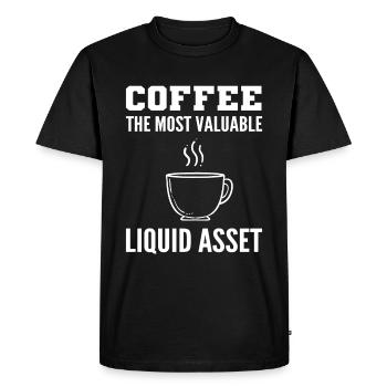 Accountant and coffee lover Chartered Accountant - Men's Premium Organic T-Shirt - black - Front - Nico (187cm)