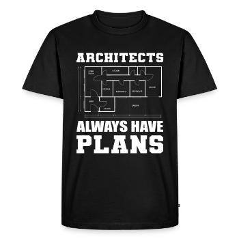 Architecture drôle Architecture commerciale - T-shirt Premium bio Homme - noir - Devant - Nico (187cm)
