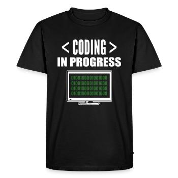Programming & Coding IT Specialist - Men's Premium Organic T-Shirt - black - Front - Nico (187cm)