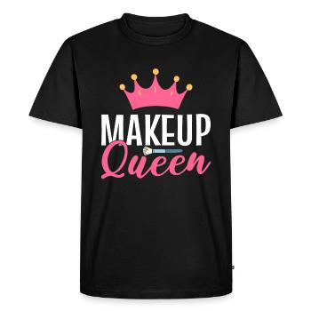 Spécialiste beauté Makeup Queen - T-shirt Premium bio Homme - noir - Devant - Nico (187cm)