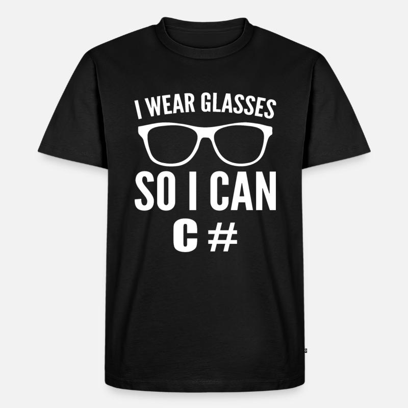 Lustiger Computerprogrammierer Computerfreak - Männer Premium Bio T-Shirt - Schwarz