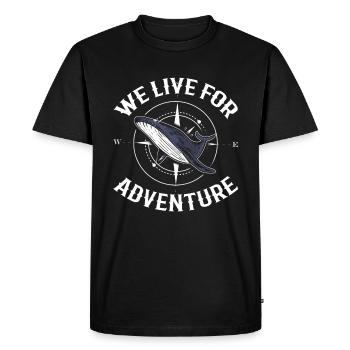 Whale sharks whale biologist - Men's Premium Organic T-Shirt - black - Front - Nico (187cm)