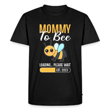 Mommy To Bee Loading Please Wait Beekeeper - Men's Premium Organic T-Shirt - black - Front - Nico (187cm)