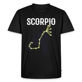 Astrologie Scorpion - T-shirt Premium bio Homme - noir - Devant - Nico (187cm)