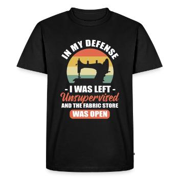 Funny stepping - Men's Premium Organic T-Shirt - black - Front - Nico (187cm)