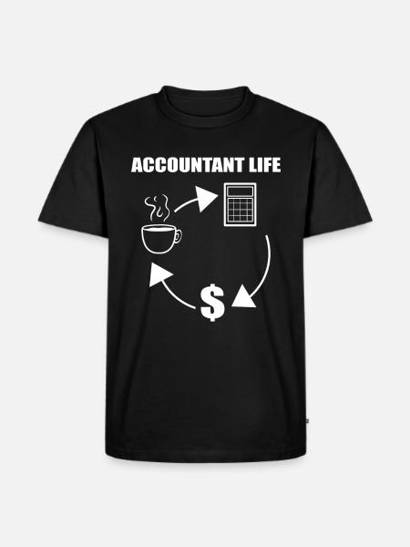 Drôle de comptable Comptable - T-shirt Premium bio Homme - noir