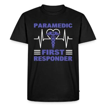 Paramedic Emergency Medical Assistant - Men's Premium Organic T-Shirt - black - Front - Nico (187cm)