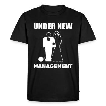 Under New Management Future Bride - Men's Premium Organic T-Shirt - black - Front - Nico (187cm)
