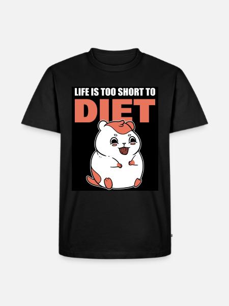 Cute hamster hamster owner - Men's Premium Organic T-Shirt - black