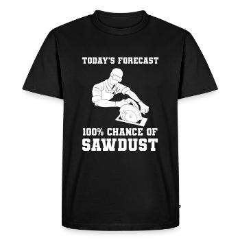 Funny Woodworker Carpenter - Men's Premium Organic T-Shirt - black - Front - Nico (187cm)