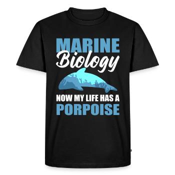 Biologiste marin d’animaux océaniques cool - T-shirt Premium bio Homme - noir - Devant - Nico (187cm)