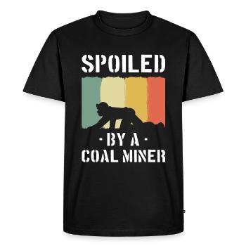 Épouse du conjoint mineur - T-shirt Premium bio Homme - noir - Devant - Nico (187cm)