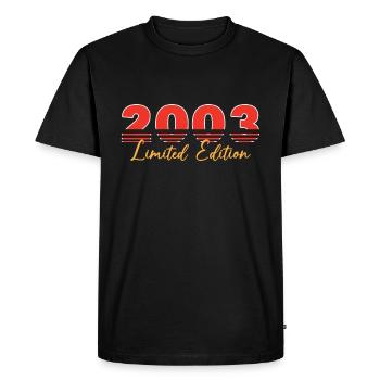 Vintage 2003 Édition limitée - T-shirt Premium bio Homme - noir - Devant - Nico (187cm)