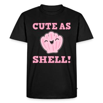 Jeu de mots Thalassophile - T-shirt Premium bio Homme - noir - Devant - Nico (187cm)