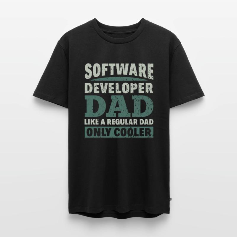 Software Developer Dad - Software Programmierer Männer Premium Bio T-Shirt
