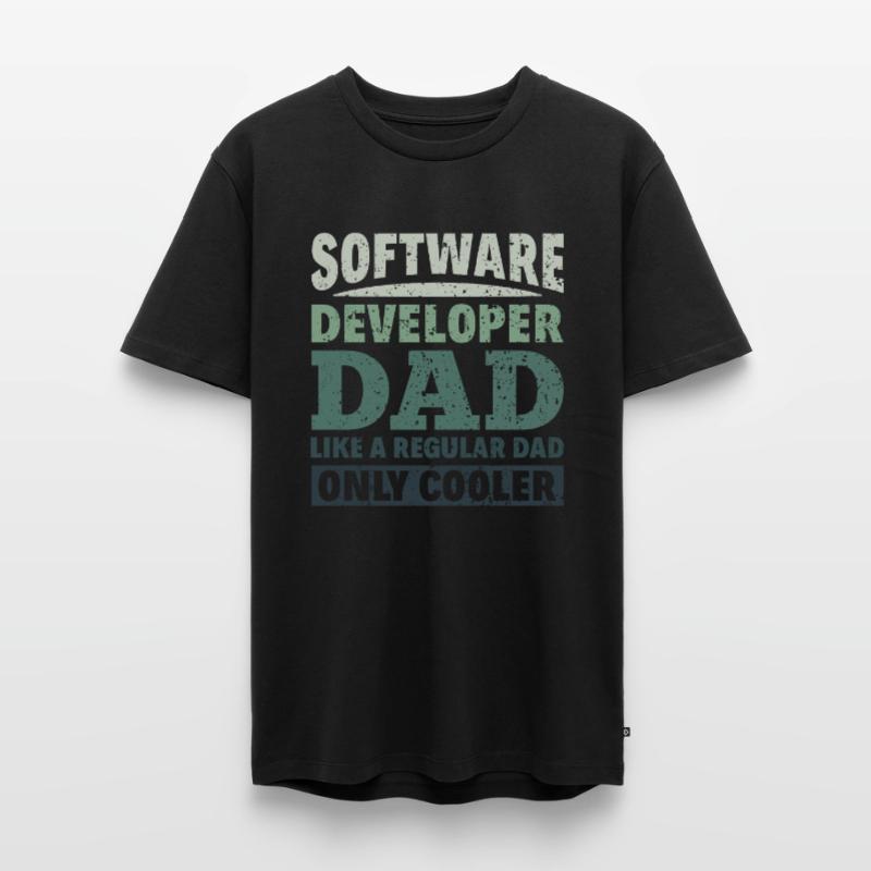 Software Developer Dad - Software Programmierer Männer Premium Bio T-Shirt