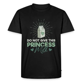Lactose intolerance - intolerance milk cheese - Men's Premium Organic T-Shirt - black - Front - Nico (187cm)