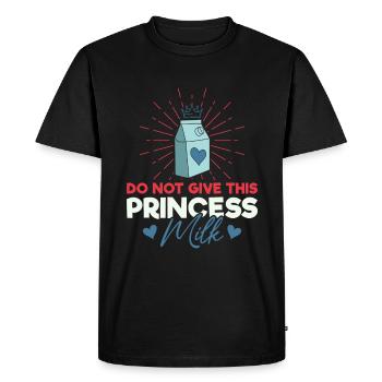 Lactose intolerance - intolerance milk cheese - Men's Premium Organic T-Shirt - black - Front - Nico (187cm)