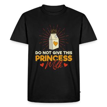 Lactose intolerance - intolerance milk cheese - Men's Premium Organic T-Shirt - black - Front - Nico (187cm)