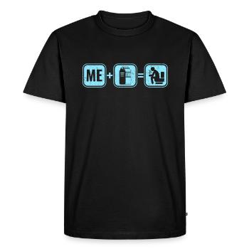 Milk lactose intolerance intolerance milk - Men's Premium Organic T-Shirt - black - Front - Nico (187cm)