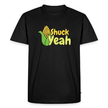 Shuck yes- Corn Farmer Farmer Corn Grain - Men's Premium Organic T-Shirt - black - Front - Nico (187cm)