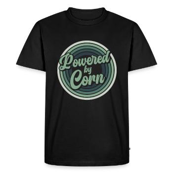 Retro Corn To Be Wild - Corn Farmer Farmer - Men's Premium Organic T-Shirt - black - Front - Nico (187cm)